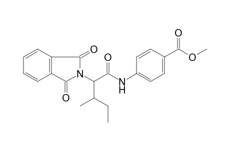 Benzoic acid, 4-[[2-(1,3-dihydro-1,3-dioxo-2H-isoindol-2-yl)-3-methyl-1-oxopentyl]amino]-, methyl ester