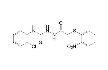 4-(o-chlorophenyl)-1-{[(o-nitrophenyl)thio]acetyl}-3-thiosemicarbazide