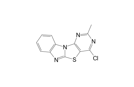 4-Chloro-2-methylpyrimidino[4',5' : 4,5]thiazolo[3,2-a]benzimidazole