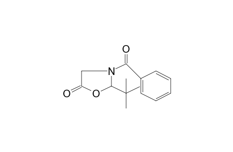 3-Benzoyl-2-t-butyl-oxazolidin-5-one