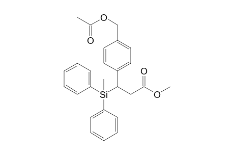 Methyl 3-[(4'-acetoxy)phenyl]-3-methyldiphenylsilylpropionate