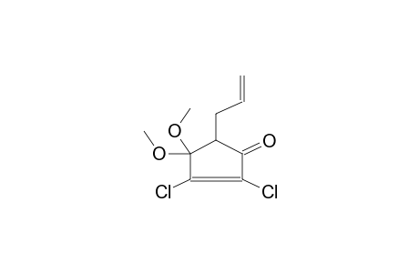 2,3-DICHLORO-4,4-DIMETHOXY-5-ALLYL-2-CYCLOPENTENONE