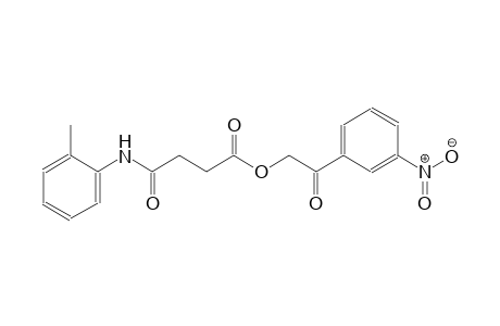 butanoic acid, 4-[(2-methylphenyl)amino]-4-oxo-, 2-(3-nitrophenyl)-2-oxoethyl ester