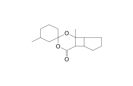 Spiro[3,5-dioxatricyclo[6.3.0.0(2,7)]undecan-6-one-4,1'-cyclohexane], 2,3'-dimethyl-,