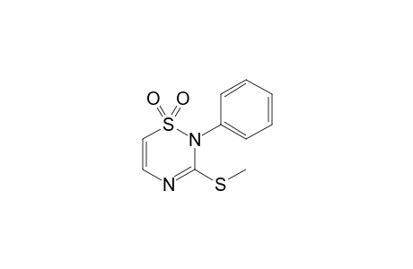 2-Phenyl-3-methylthio-2H-1,2,4-thiadiazine-1,1-dioxide