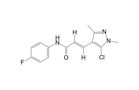 trans-5-chloro-1,3-dimethyl-4'-fluoropyrazole-4-acrylanilide