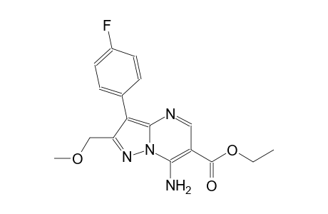 pyrazolo[1,5-a]pyrimidine-6-carboxylic acid, 7-amino-3-(4-fluorophenyl)-2-(methoxymethyl)-, ethyl ester