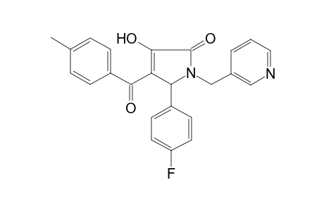 Pyrazol-2(5H)-one, 5-(4-fluorophenyl)-3-hydroxy-4-(4-methylbenzoyl)-1-(3-pyridinylmethyl)-