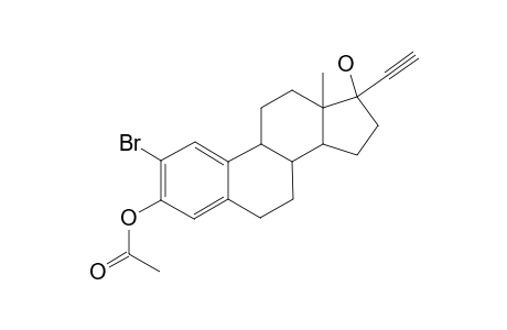 ESTRA-1,3,5(10)-TRIENE-2-BROMO-17.ALPHA.-ETHYNYL-3,17.BETA.-DIOL(3-ACETATE)