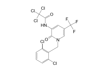 N-[1-(2,6-DICHLOROBENZYL)-1,2-DIHYDRO-2-OXO-5-(TRIFLUOROMETHYL)-3-PYRIDYL]-2,2,2-TRICHLOROACETAMIDE