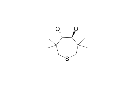 Anti-3,3,6,6-tetramethylthiacycloheptane-4,5-diol