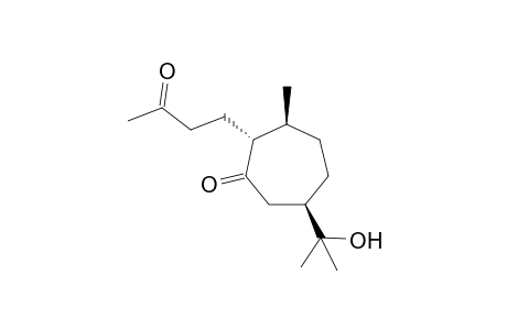 7-EPI-11-HYDROXY-CHABROLIDIONE-A;(2S,3S,6R)-6-(2-HYDROXYPROPAN-2-YL)-3-METHYL-2-(3-OXOBUTYL)-CYCLOHEPTANONE