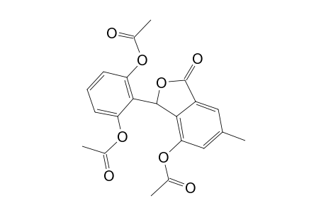 3-(2,6-Dihydroxyphenyl)-4-hydroxy-6-methyl-3H-2-benzofuran-1-one triacetate