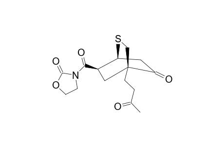 (1'R*,4'R*,6'R*)-3-[(8-OXO-4-(3-OXOBUTYL)-2-THIABICYCLO-[2.2.2]-OCT-6-YL)-CARBONYL]-2-OXAZOLIDINONE