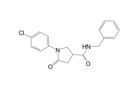 1-(4-Chloro-phenyl)-5-oxo-pyrrolidine-3-carboxylic acid benzylamide