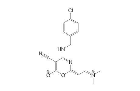 (E)-4-(PARA-CHLOROBENZYL)-AMINO-5-CYANO-2-(N,N-DIMETHYLIMMONIO)-ETHYLIDENE-6-OXIDO-1,3-OXAZINE