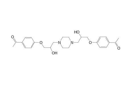 Ethanone, 1-[4-[3-[4-[3-(4-acetylphenoxy)-2-hydroxypropyl]-1-piperazinyl]-2-hydroxypropoxy]phenyl]-