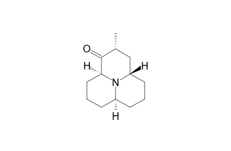 (2.alpha.,3a.beta.,6a.alpha.,9a.alpha.)-(+-)-Dodecahydro-2-methylpyrido[2,1,6-de]quinolizin-1(2H)-one