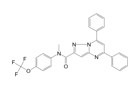 N-methyl-5,7-diphenyl-N-[4-(trifluoromethoxy)phenyl]-2-pyrazolo[1,5-a]pyrimidinecarboxamide