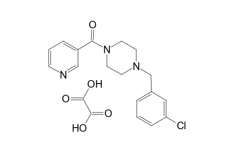 (4-(3-Chlorobenzyl)piperazin-1-yl)(pyridin-3-yl)methanone oxalate