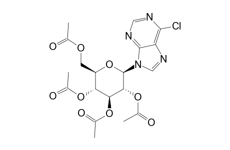 6-CHLORO-9-(beta-D-GLUCOPYRANOSYL)-9H-PURINE, TETRAACETATE