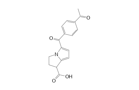 5-(p-acetylbenzoyl)-2,3-dihydro-1H-pyrrolizine-1-carboxylic acid