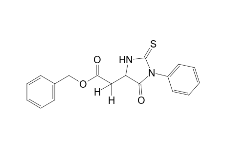 5-oxo-1-phenyl-2-thioxo-4-imidazolidineacetic acid, benzyl ester