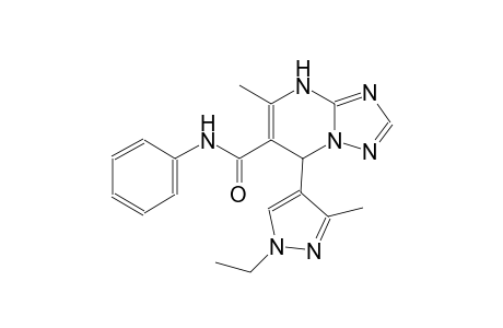 7-(1-ethyl-3-methyl-1H-pyrazol-4-yl)-5-methyl-N-phenyl-4,7-dihydro[1,2,4]triazolo[1,5-a]pyrimidine-6-carboxamide