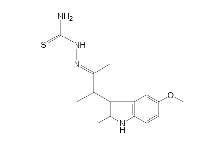 3-(5-methoxy-2-methylindol-3-yl)-2-butanone, thiosemicarbazone