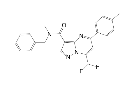 N-benzyl-7-(difluoromethyl)-N-methyl-5-(4-methylphenyl)pyrazolo[1,5-a]pyrimidine-3-carboxamide