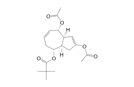 Propanoic acid, 2,2-dimethyl-, 2,8-bis(acetyloxy)-3,3a,4,5,8,8a-hexahydro-4-azulenyl ester, (3a.alpha.,4.alpha.,8.alpha.,8a.alpha.)-