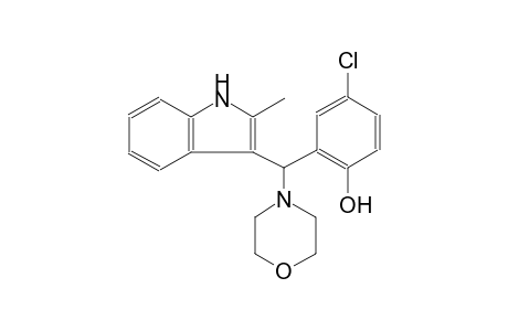 4-Chloro-2-[(2-methyl-1H-indol-3-yl)-morpholin-4-yl-methyl]-phenol