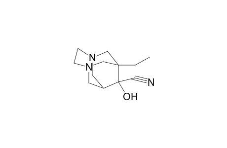 1-ethyl-9-hydroxy-3,6-diazatricyclo[4.3.1.1~3,8~]undecane-9-carbonitrile