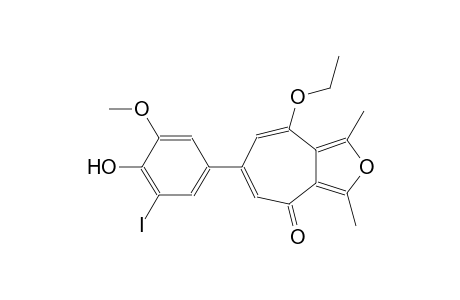 8-ethoxy-6-(4-hydroxy-3-iodo-5-methoxyphenyl)-1,3-dimethyl-4H-cyclohepta[c]furan-4-one