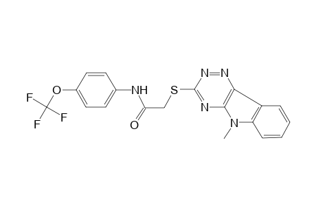 acetamide, 2-[(5-methyl-5H-[1,2,4]triazino[5,6-b]indol-3-yl)thio]-N-[4-(trifluoromethoxy)phenyl]-