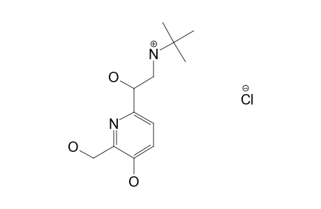 a6-[(tert-butylamino)methyl]-3-hydroxy-2,6-pyridinedimethanol,  monohydrochloride