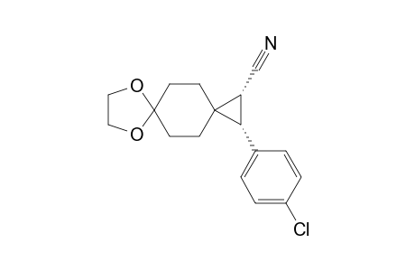 (1R*,2R*)-2-(4-Chlorophenyl)-7,10-dioxadispiro[2.2.4.2]dodecane-1-carbonitrile