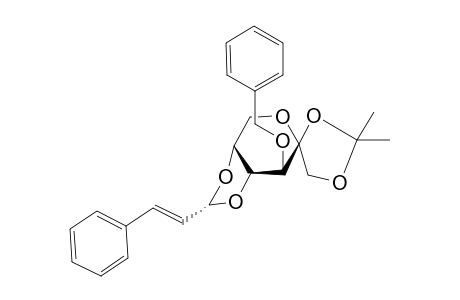 1,2-o-Isopropylidene-3-o-benzyl-4,5-o-[(1'R)-cis-3'-phenyl-2'-propen-1'-yl]-.beta.-D-fluctopyranose