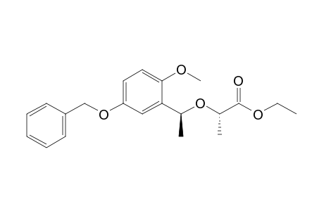 Ethyl (.alpha.'S,2S)-2-(5'-Benzyloxy-2'-methoxy-.alpha.'-methylbenzyloxy)propanoate