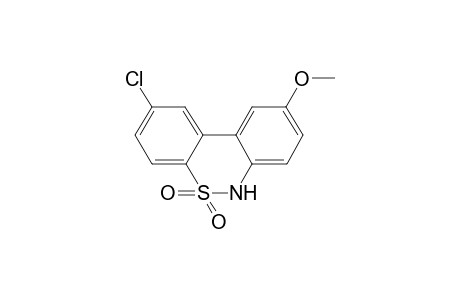 6H-dibenzo[c,e][1,2]thiazine, 2-chloro-9-methoxy-, 5,5-dioxide