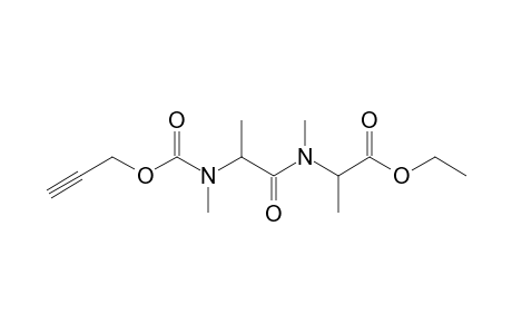 Alanylalanine, N,N'-dimethyl-N'-propargyloxycarbonyl-, ethyl ester