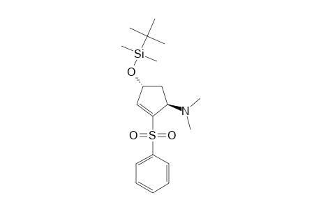 (1R,4R)-trans-4-(tert.-Butyldimethylsiloxy)-1-(dimethylamino)-2-(phenylsulfonyl)-2-cyclopentene