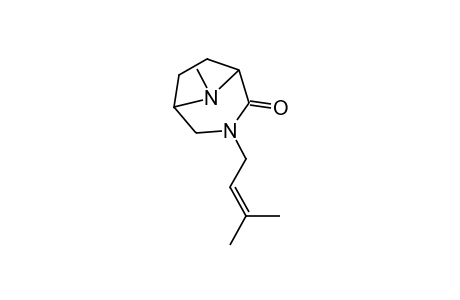 3,8-DIAZABICYCLO/3.2.1/OCTAN-2-ONE, 8- METHYL-3-/3-METHYL-2-BUTENYL/-,