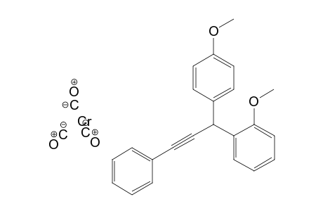 Tricarbonyl-{1-[1'-(p-methoxyphenyl)-3'-phenyl-2'-propyn-1'-yl)-2-methoxyphenyl]-chromium