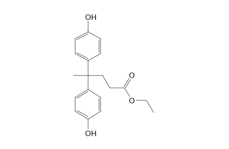 4,4-Bis-(P-hydroxyphenyl)-valeric acid, ethyl ester