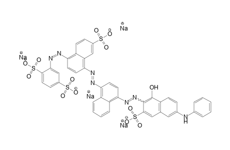 1,4-Benzenedisulfonic acid, 2-[[4-[[4-[[1-hydroxy-6-(phenylamino)-3-sulfo-2-naphthalenyl]azo]-1-naphthalenyl]azo]-6-sulfo-1-naphthalenyl]azo]-, tetrasodium salt