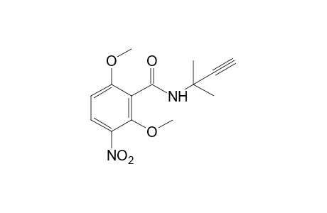 2,6-dimethoxy-N-(1,1-dimethyl-2-propynyl)-3-nitrobenzamide