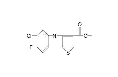 4-(3-chloro-4-fluoroanilino)-2,5-dihydro-3-thiophenecarboxylic acid, methyl ester