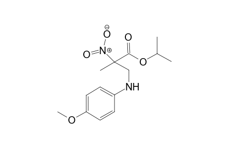 Isopropyl 3-(4-methoxyphenylamino)-2-methyl-2-nitropropanoate