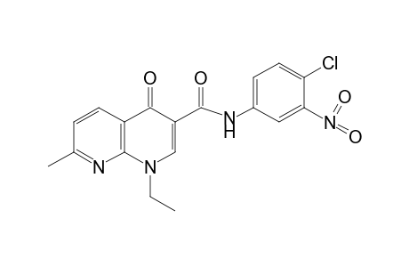 4'-chloro-1,4-dihydro-1-ethyl-7-methyl-3'-nitro-4-oxo-1,8-naphthyridine-3-carboxanilide